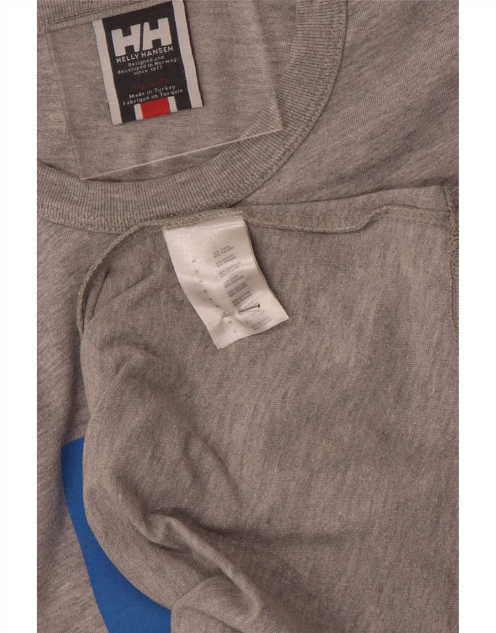 Helly Hansen Мужская футболка с рисунком Топ XL Серый хлопок