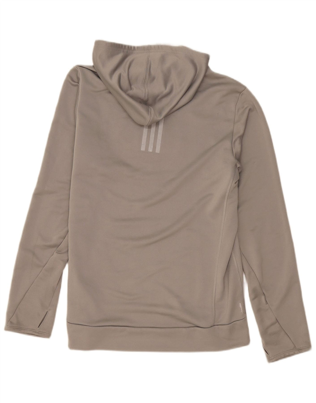 Мужской джемпер с капюшоном ADIDAS Climalite, средний серый полиэстер