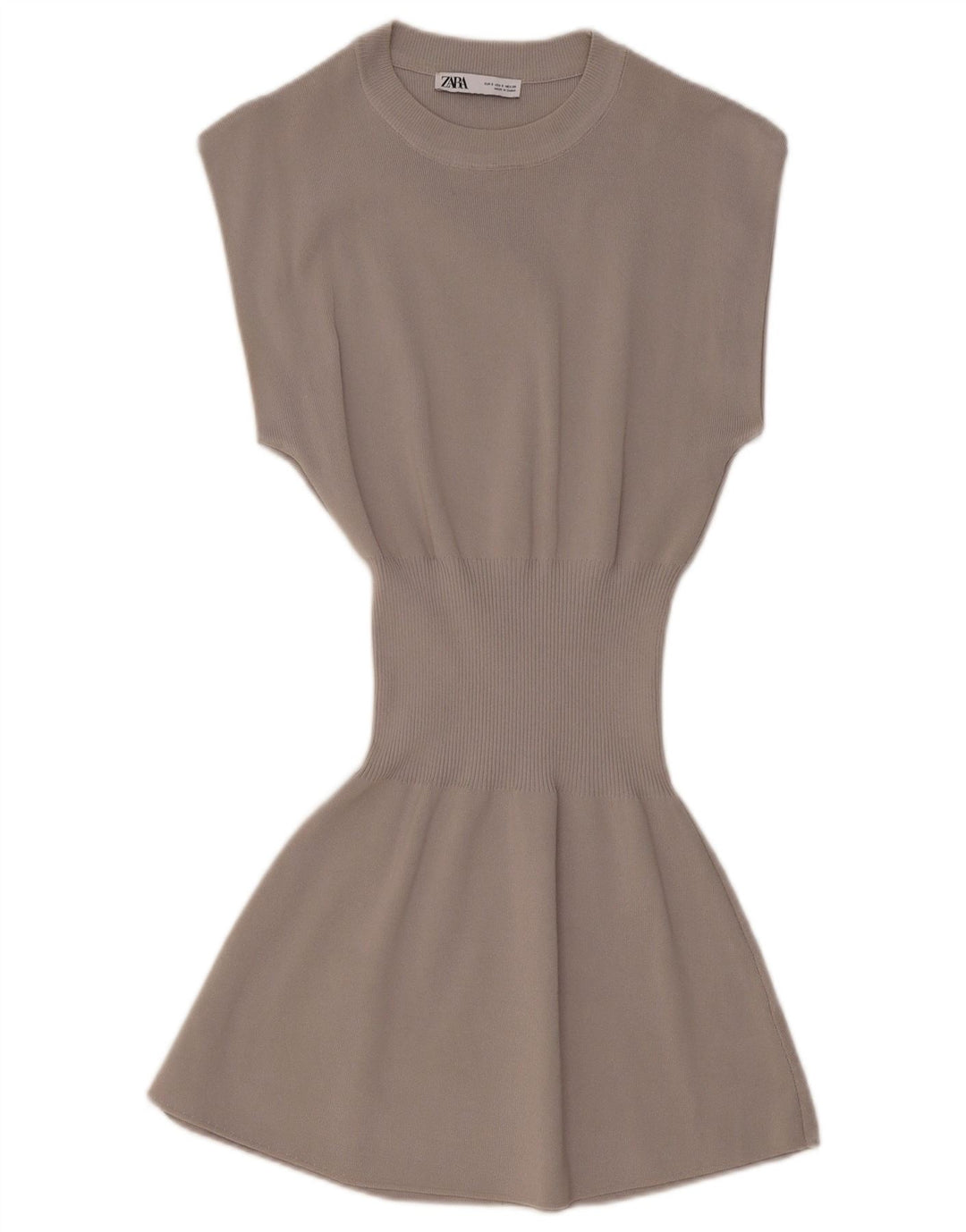 Женское платье-джемпер ZARA UK 8, маленькое серое