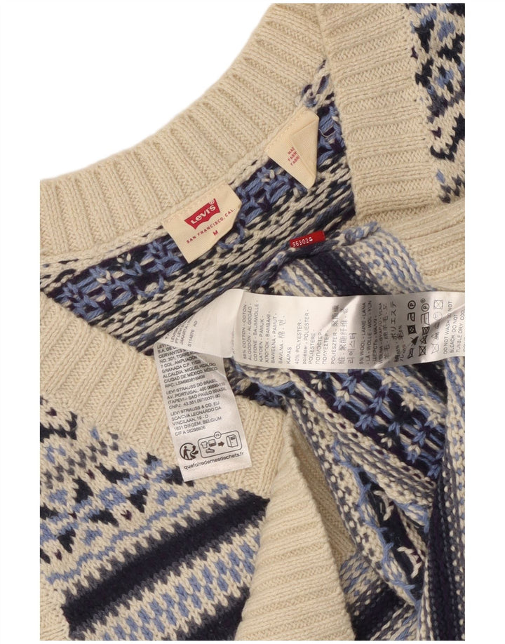 Женская укороченная майка Levi's на бретелях UK 12, средний синий хлопок Fair Isle