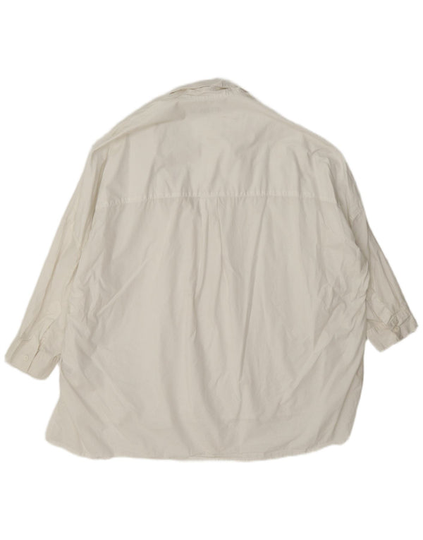 Женская рубашка оверсайз с рукавом 3/4 French Connection, Великобритания, 18 XL, белая