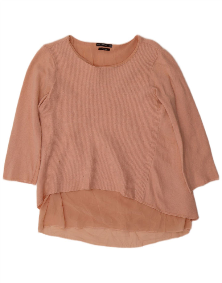 Женская туника с рукавом 3/4 Zara UK 14, большая розовая