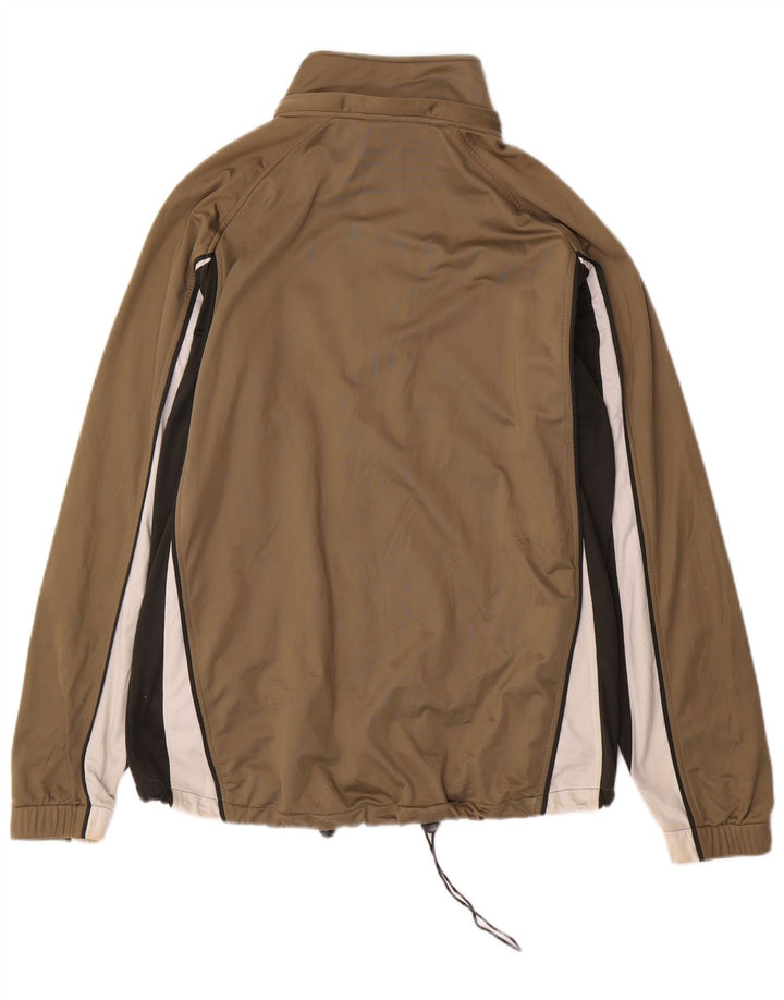 Мужской спортивный костюм Asics, верхняя куртка, средний цвет хаки, полиэстер с цветными блоками