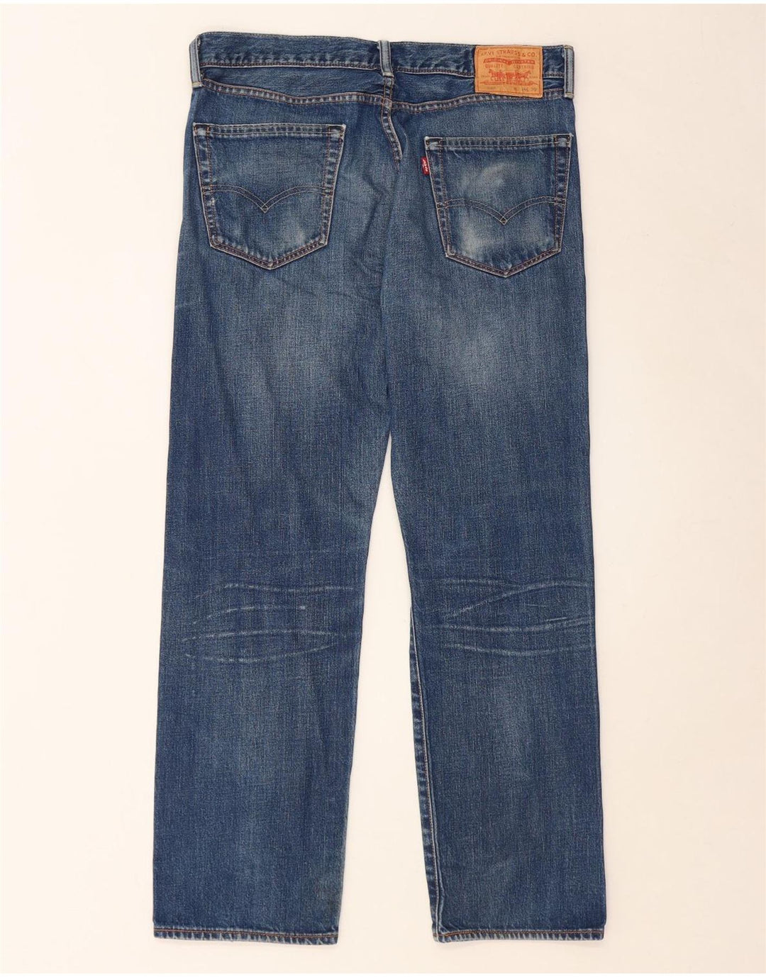 Мужские прямые джинсы Levi's 505 W34 L30 синие, хлопок
