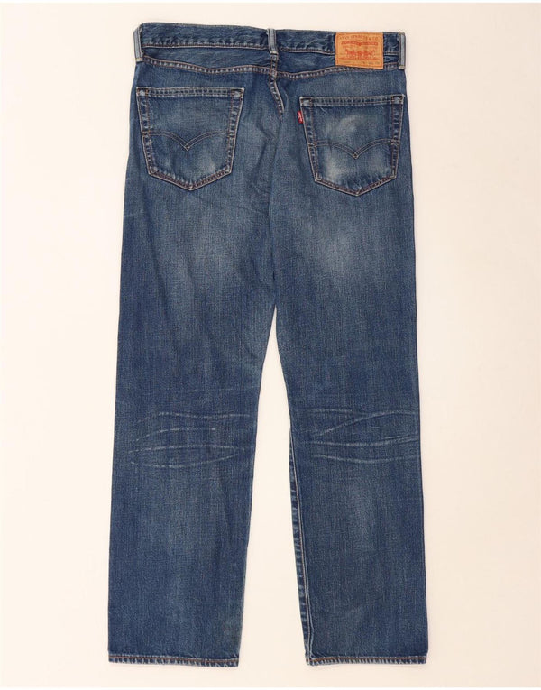 Мужские прямые джинсы Levi's 505 W34 L30 синие, хлопок