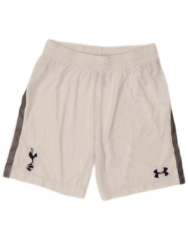 Спортивные шорты Under Armour для мальчиков 13–14 лет, размер XL, белый полиэстер с цветными блоками