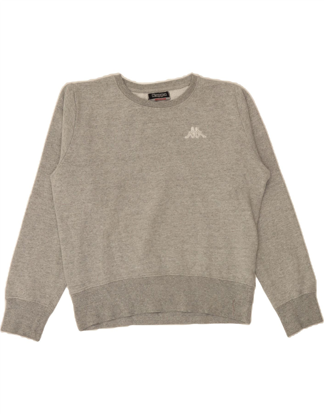 KAPPA Womens Sweatshirt Jumper UK 14 Medium Grey Cotton Vintage Kappa and Second-Hand Kappa from Messina Hembry 