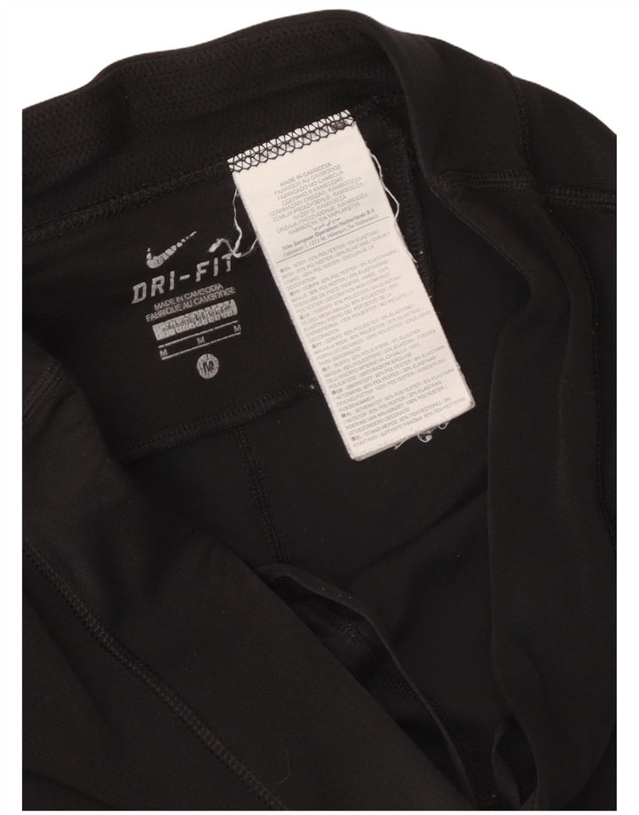 Женские леггинсы-капри NIKE Dri Fit UK 12, средний черный полиэстер