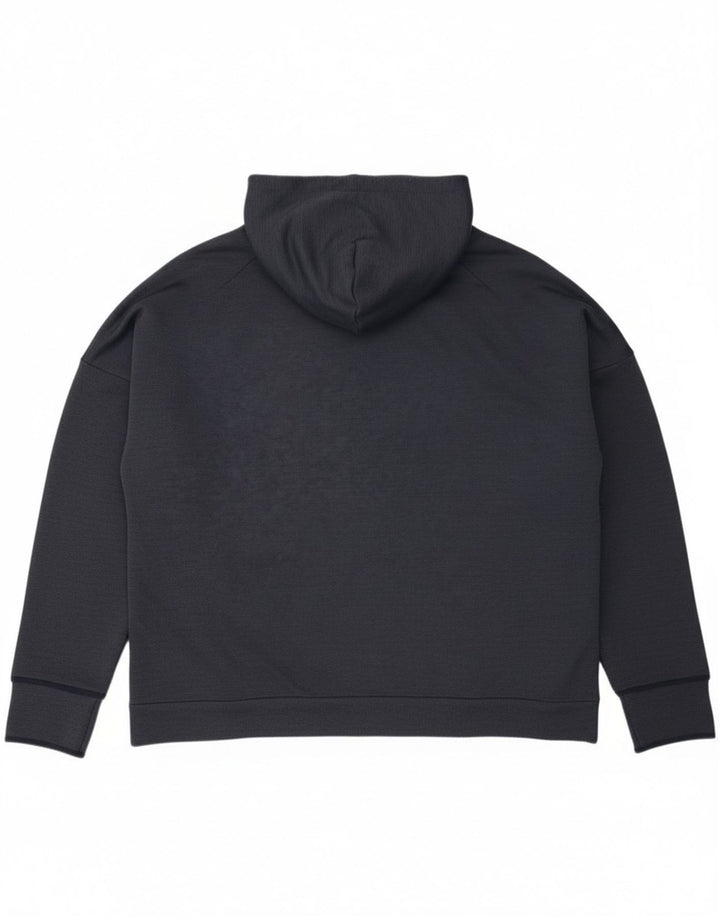 Мужской свитер с капюшоном на молнии Adidas 2XL темно-синий из полиэстера