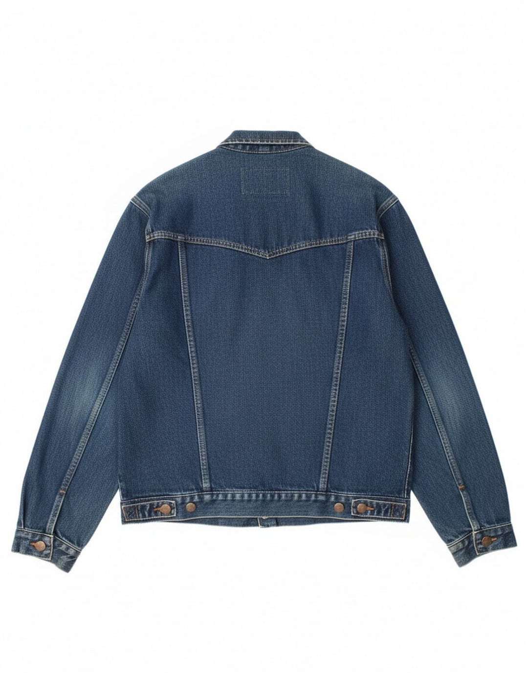 Мужская джинсовая куртка Wrangler UK 38, хлопок среднего синего цвета