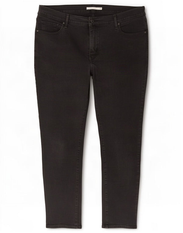 Женские джинсы скинни Levi's 311 Shaping США 22 3XL W42 L26, черный хлопок