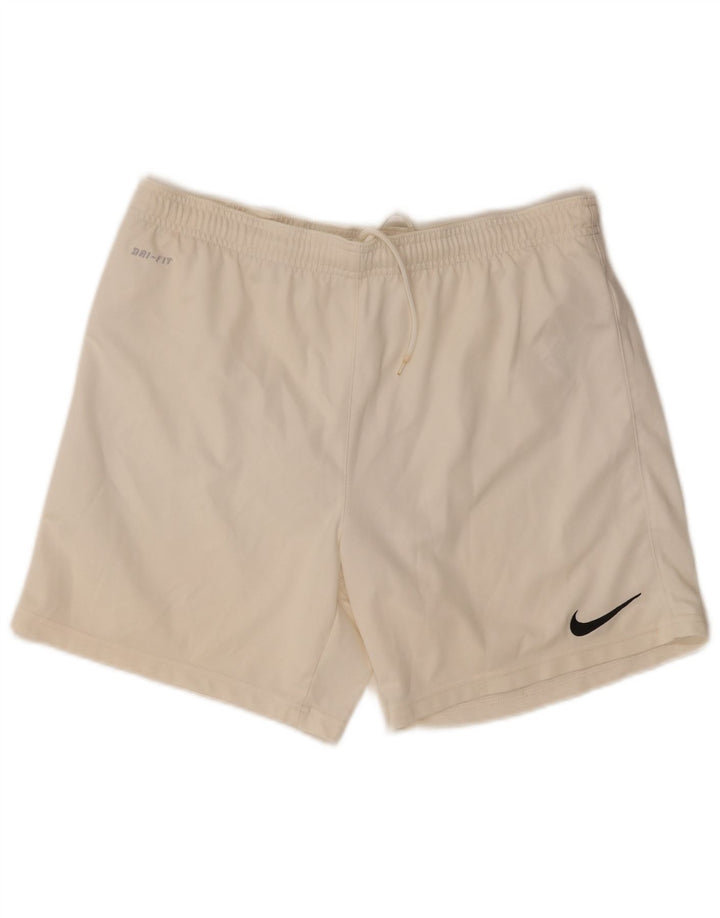 Мужские спортивные шорты Nike Dri Fit, средний белый полиэстер