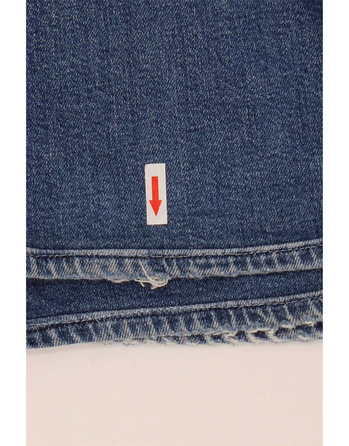 Женские джинсы Bootcut с винтовкой W28 L34, синие хлопковые