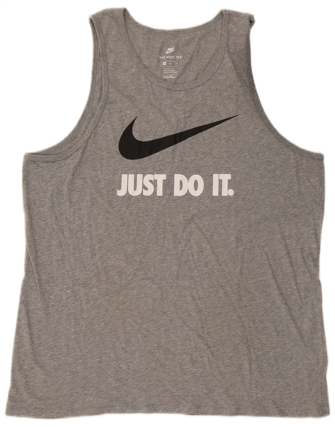Мужской жилет с графическим принтом спортивного кроя Nike XL, серый хлопок