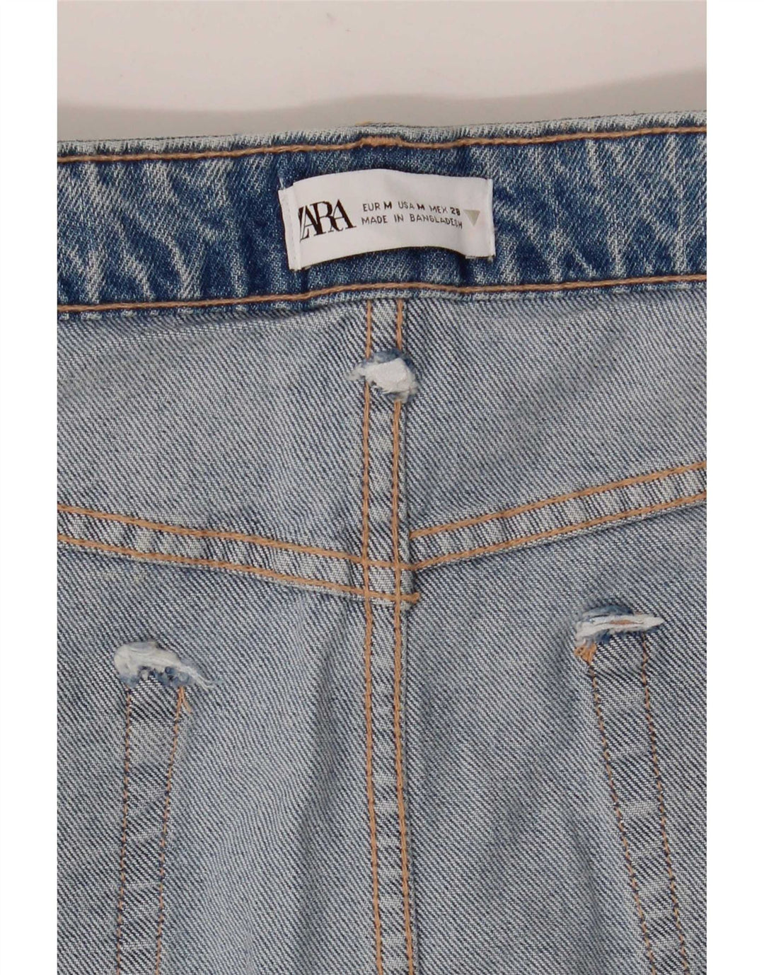 Женская джинсовая юбка Zara Medium W28 Синяя