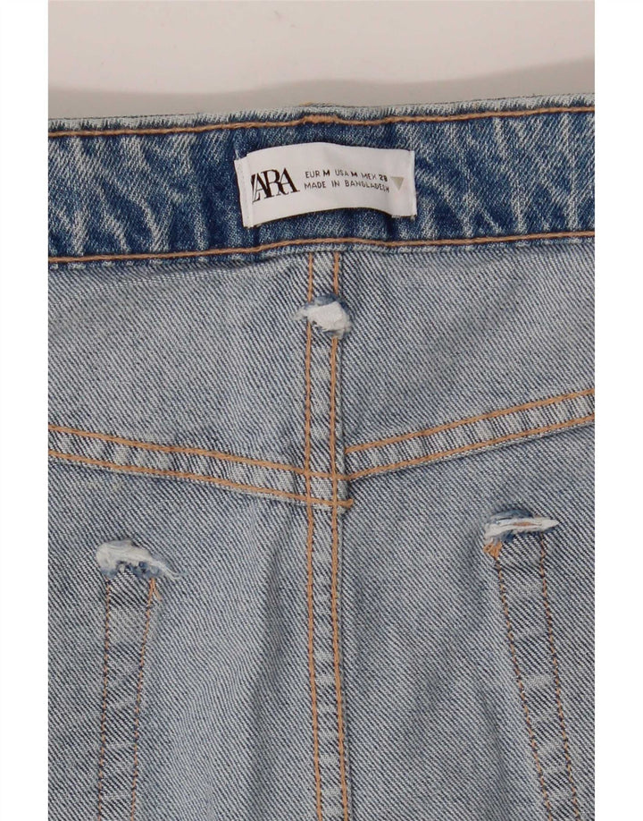 Женская джинсовая юбка Zara Medium W28 Синяя