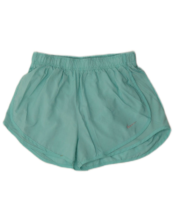 Женские спортивные шорты Nike Dri Fit UK 12, средний бирюзовый полиэстер