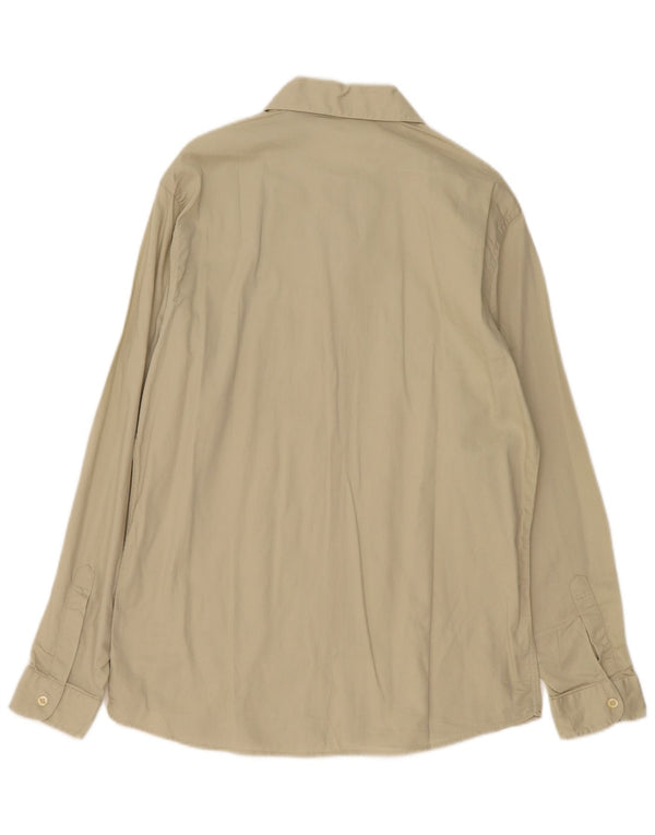 Мужская рубашка VINTAGE среднего бежевого цвета из хлопка