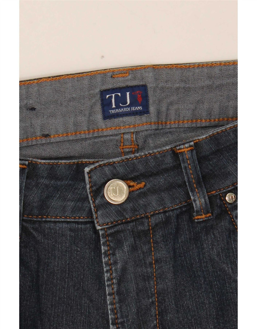 Женские узкие джинсы Trussardi W28 L28 синие, хлопок