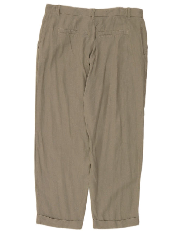 Женские прямые брюки-чиносы Zara EU 40 Medium W30 L27 Хаки