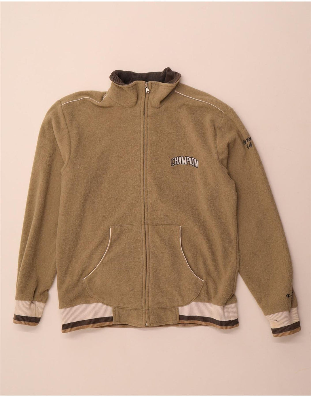 Женская флисовая куртка Champion UK 18 XL, цвет хаки, полиэстер с цветными блоками