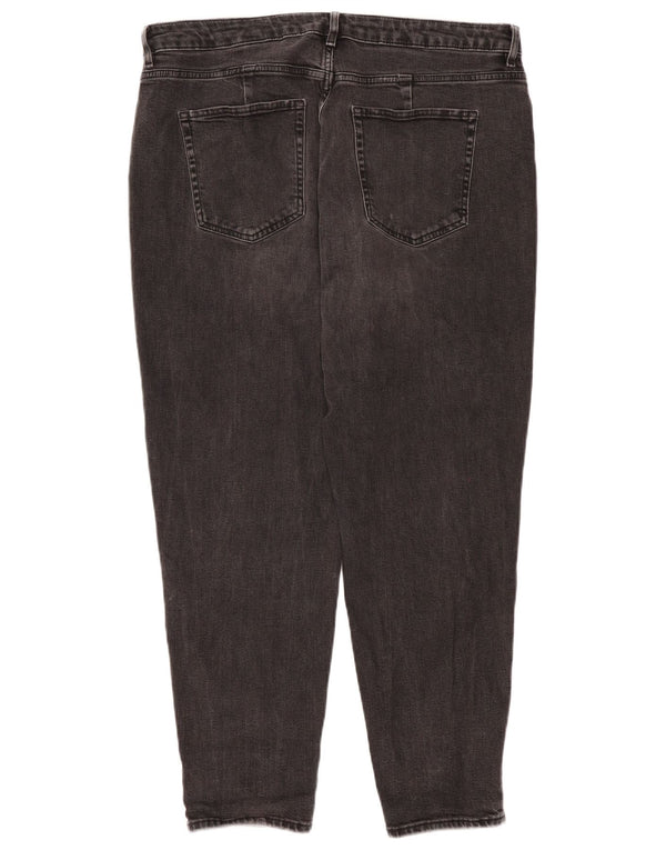 Женские зауженные джинсы Marks & Spencer, Великобритания 20 2XL W40 L29, черный хлопок