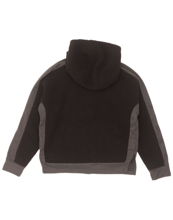 Стандартная флисовая куртка Nike Dri Fit с капюшоном для девочек 12–13 лет, большая черная