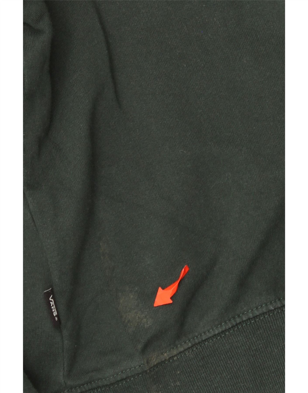 Мужской джемпер с капюшоном с рисунком Vans XL, зеленый хлопок