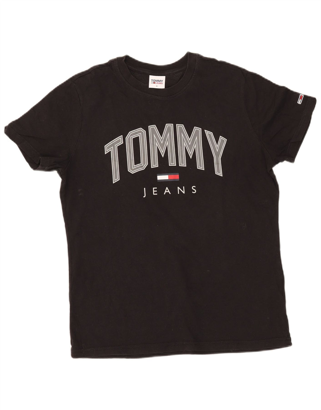 Мужская футболка с рисунком Tommy Hilfiger, средний черный