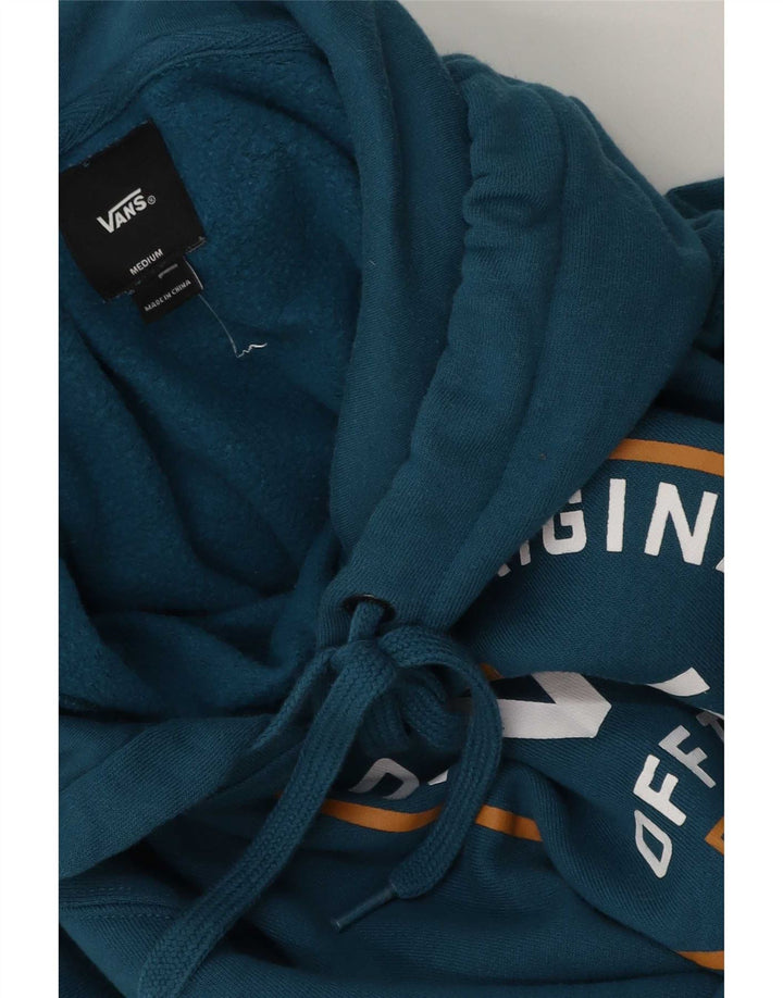 Мужской джемпер с капюшоном с рисунком Vans, средний синий