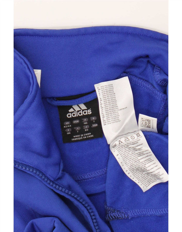 Мужская спортивная куртка Adidas UK 42/44, большой синий полиэстер с цветными блоками