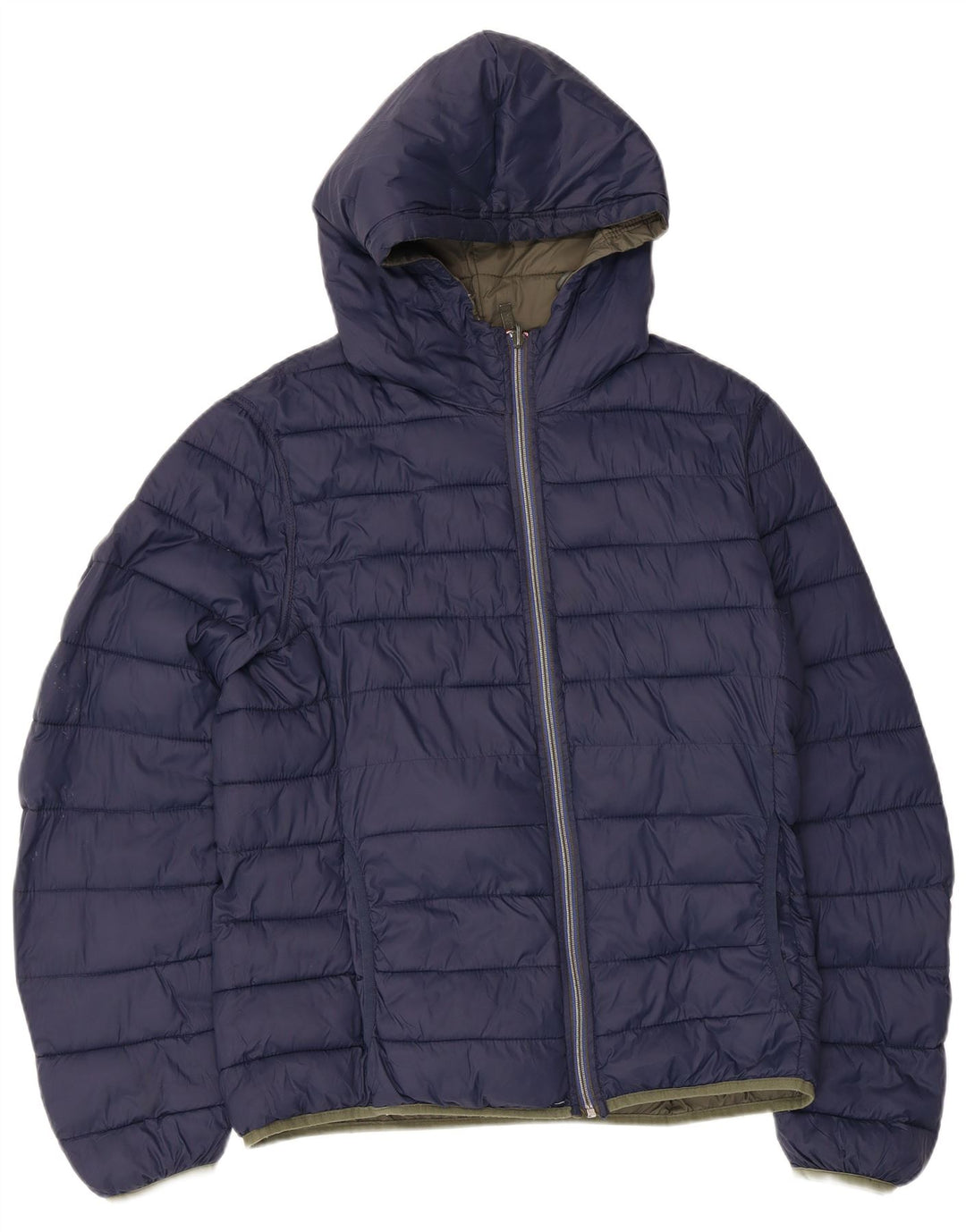 Ассоциация поло США. Мужская двусторонняя стеганая куртка с капюшоном UK 38, средний хаки