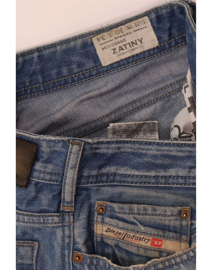 Мужские джинсы Diesel Zatiny Regular Bootcut W30 L30, синие, хлопок