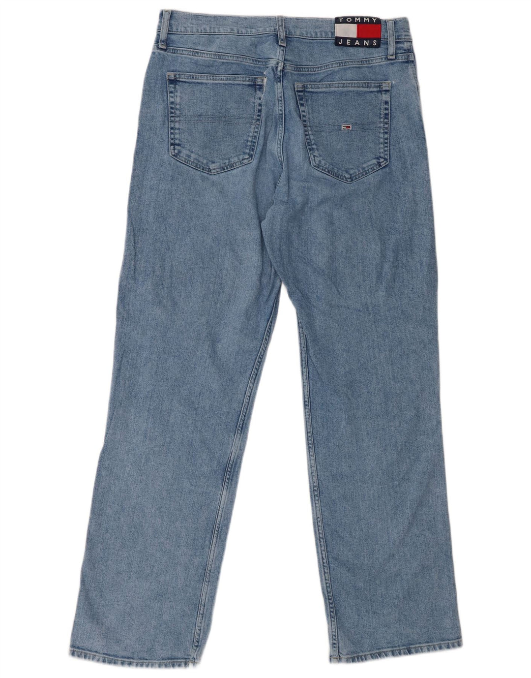 Мужские прямые джинсы TOMMY HILFIGER со средней посадкой W31 L32, синий хлопок
