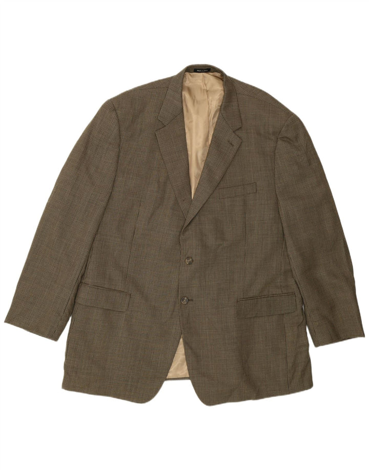 Мужской пиджак Chaps с 2 пуговицами, Великобритания 48 4XL, хаки, новая шерсть