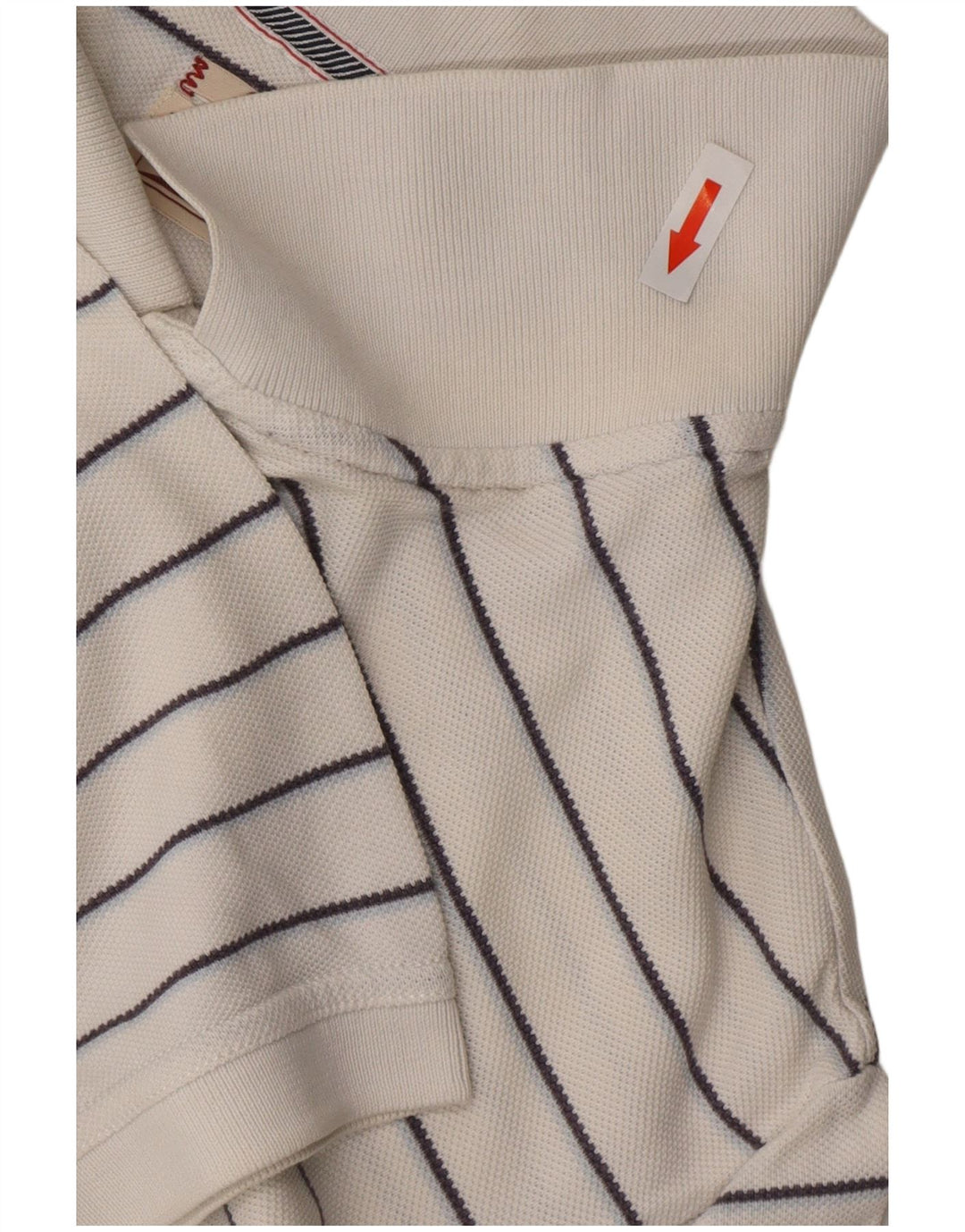 TOMMY HILFIGER Мужская классическая рубашка-поло из хлопка в большую белую полоску