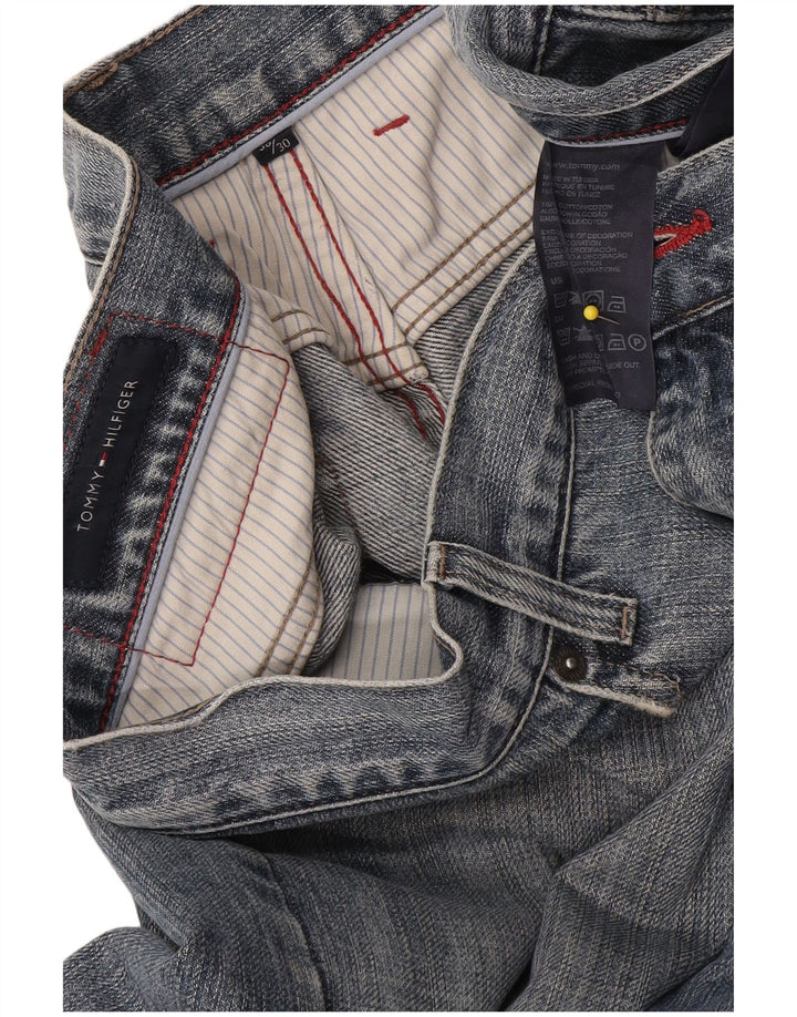 Мужские прямые джинсы Tommy Hilfiger W38 L30 синие, хлопок