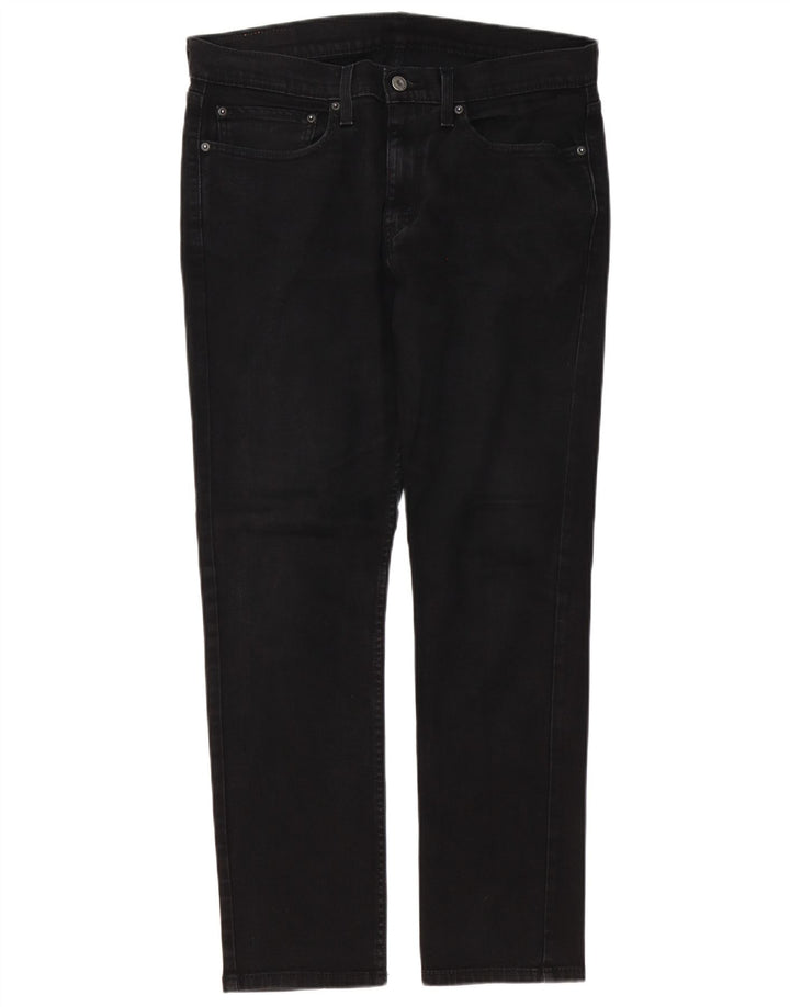 Мужские узкие джинсы Levi's W34 L32, черный хлопок