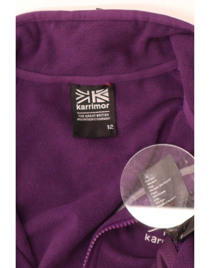 Женская флисовая куртка Karrimor UK 12, средний фиолетовый нейлон