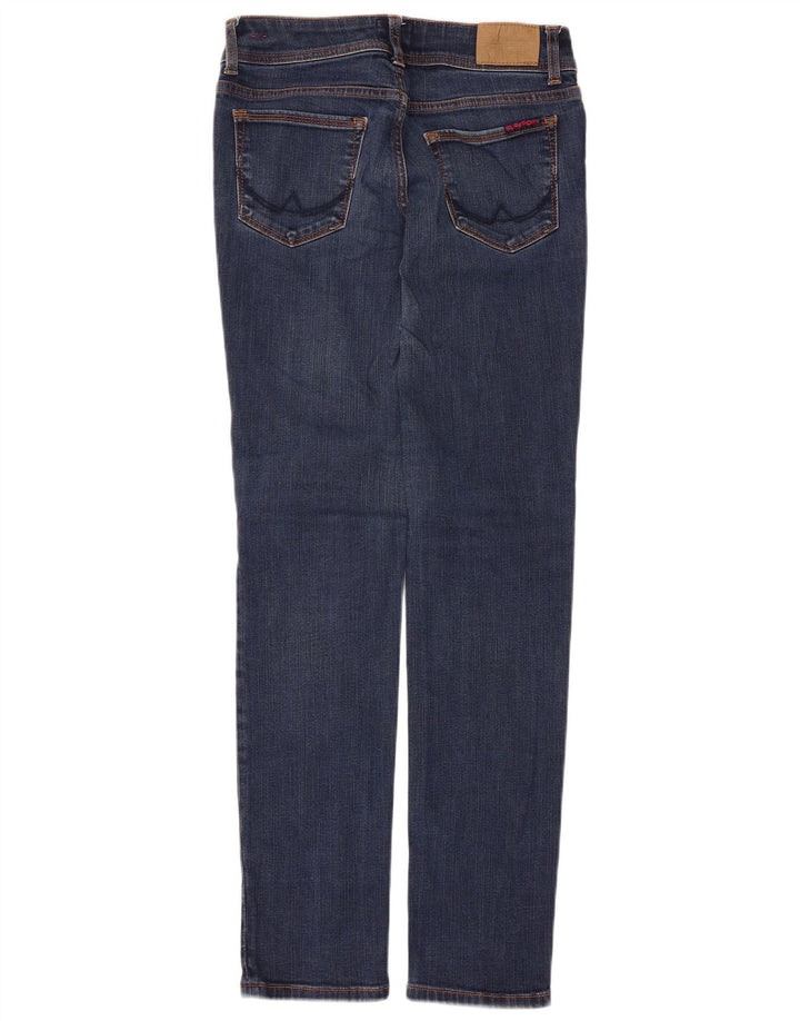 Женские узкие джинсы-сигареты Superdry W28 L32, темно-синие, хлопок