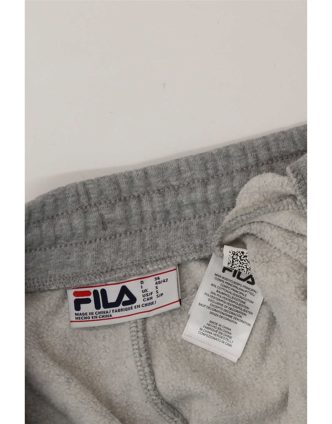 Мужские спортивные брюки Fila, джоггеры, маленькие серые, хлопок