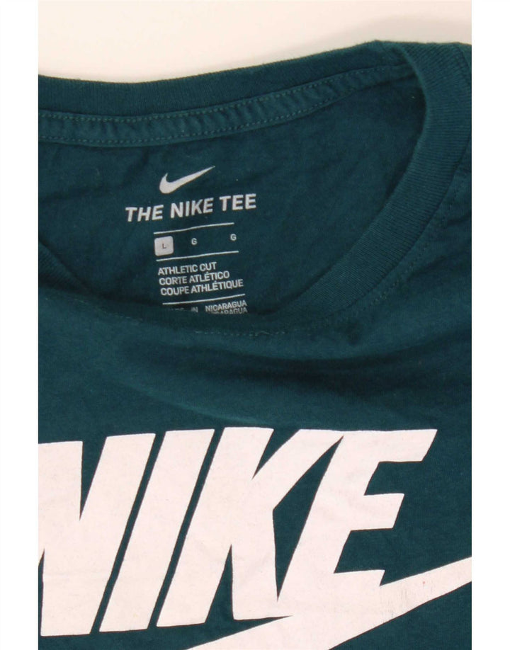 Мужская футболка с рисунком Nike Athletic Cut, большая зеленая