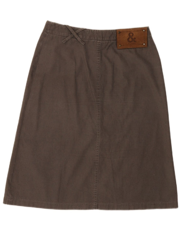 Dolce & Gabbana Женская юбка-трапеция IT 42 Medium W28 Хаки Хлопок