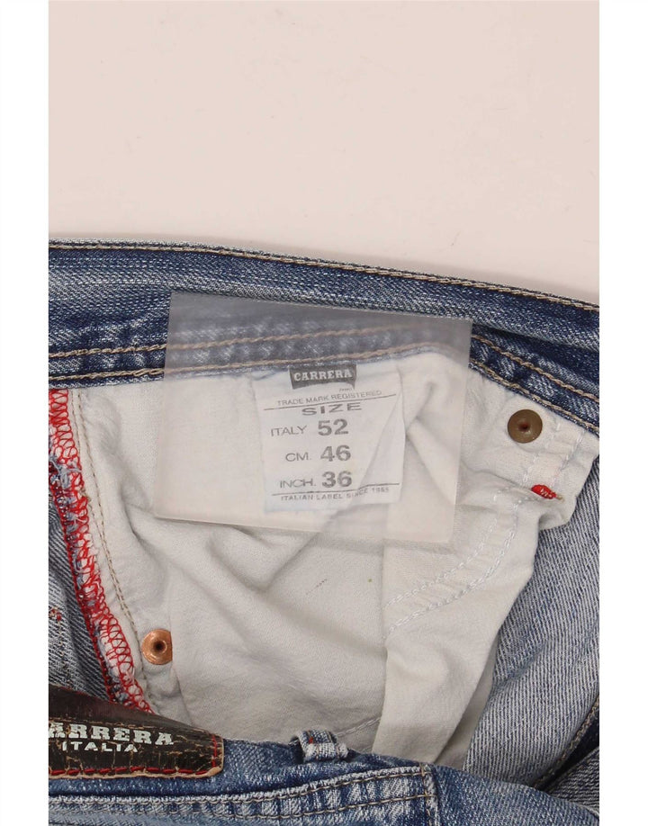 Мужские прямые джинсы Carrera W36 L30, синий хлопок