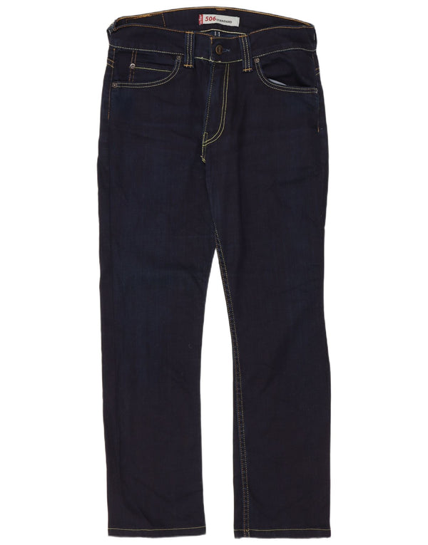 Мужские прямые джинсы Levi's 506 Standard Fit W32 L28 Темно-синие