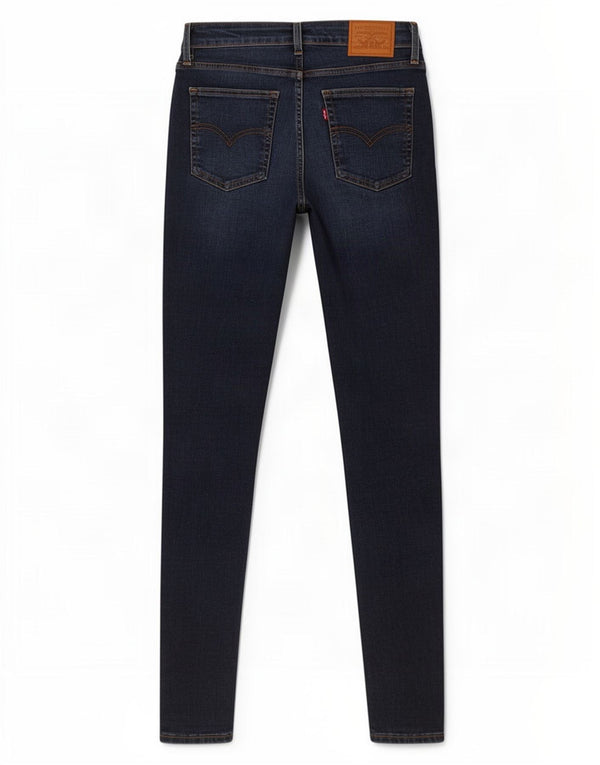 Женские джинсы скинни Levi's 721 с высокой посадкой W27 L30 Темно-синие, хлопок