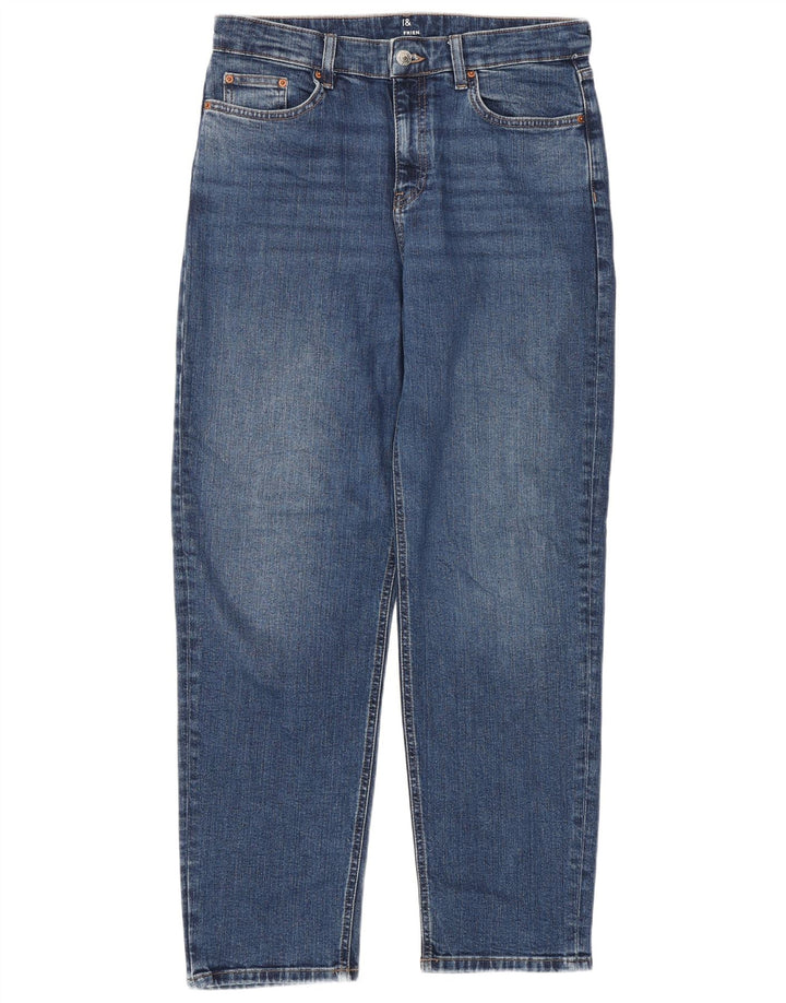 Женские джинсы Marks & Spencer Regular с высокой талией UK 12 Medium W30 L29 Синие