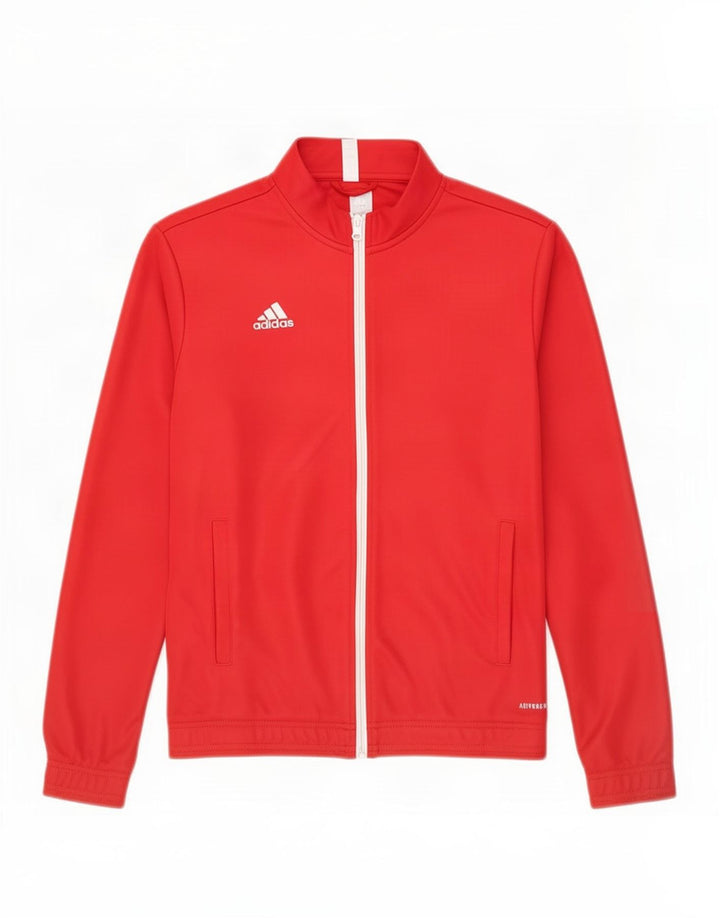 Женский спортивный костюм Adidas Aeroready, верхняя куртка, Великобритания, 12/14, средний красный полиэстер