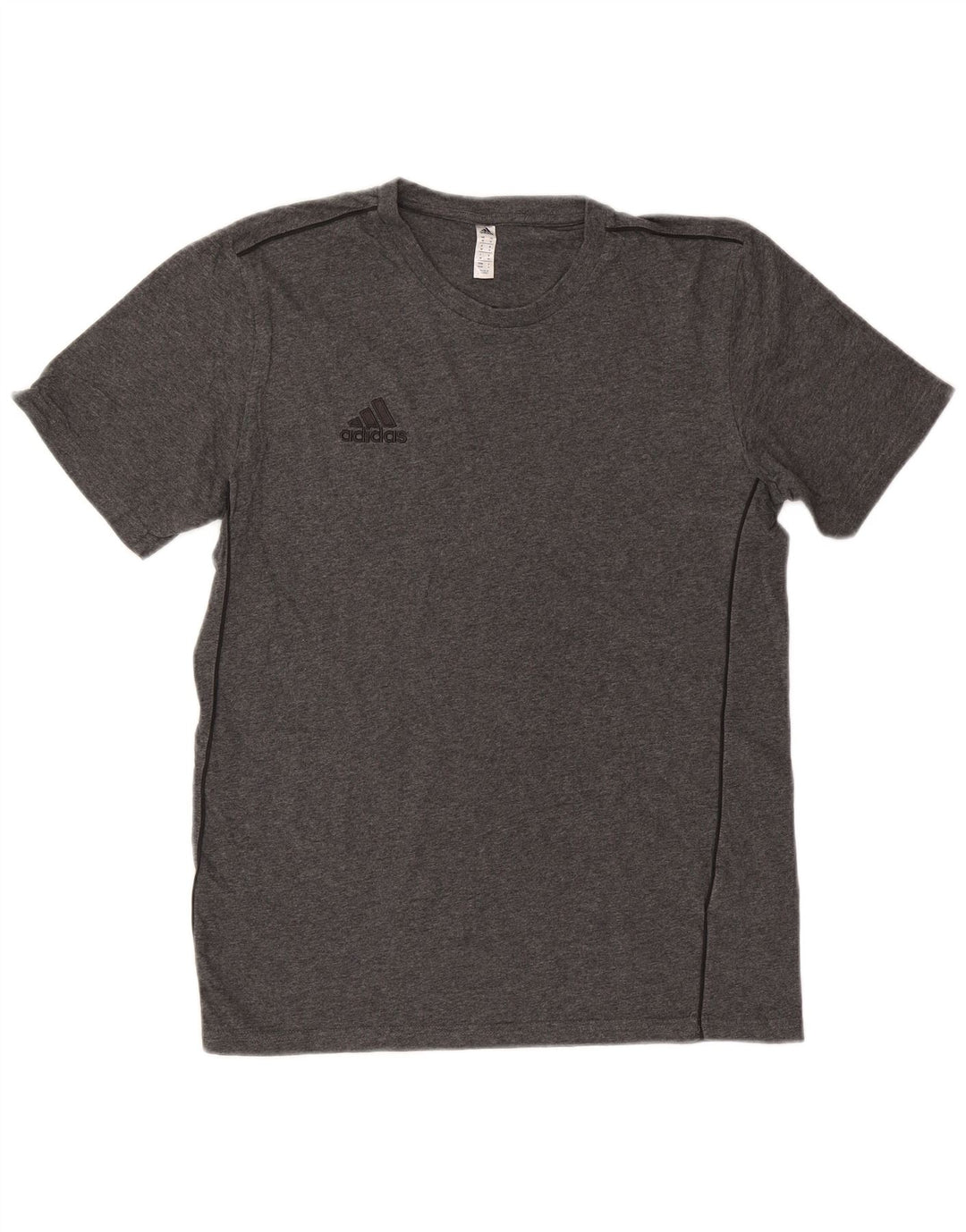 Мужская футболка Adidas Top среднего серого цвета из хлопка