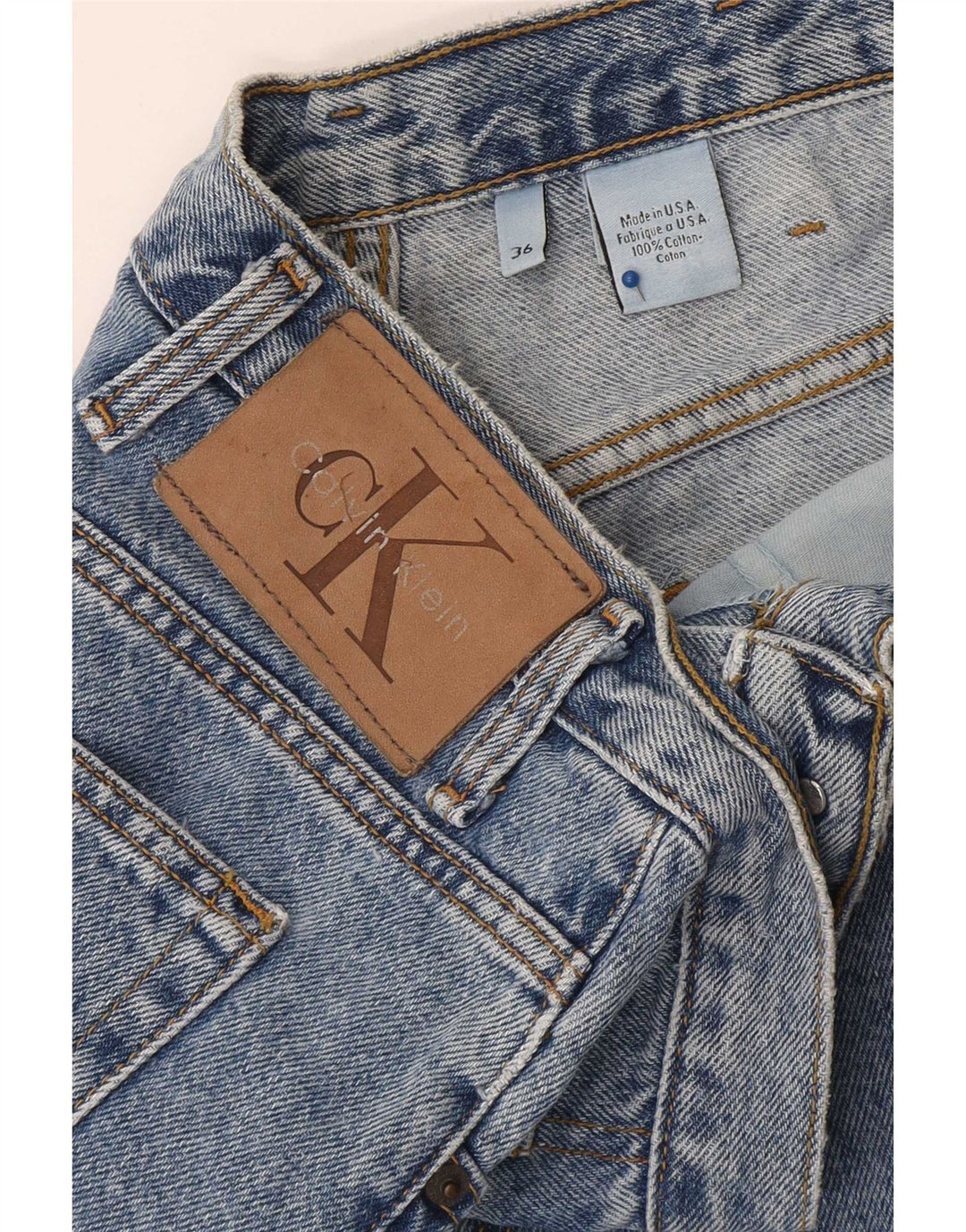 Мужские джинсовые шорты Calvin Klein W36, большие синие, хлопок